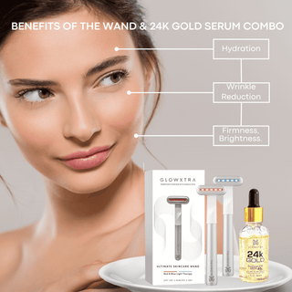 placeholder-imageGlowXtra Dual Light Skincare Wand with 24K Gold Serum