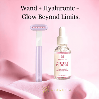 placeholder-imageGlowXtra Skincare Wand and Pretty in Pink Vitamin C Serum - Silver