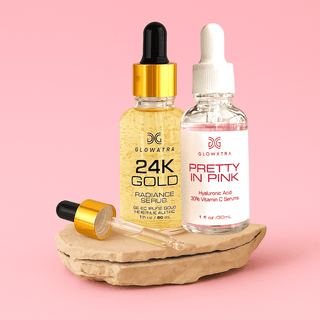 GlowXtra Pretty in Pink Serum + 24K Gold Serum Duo
