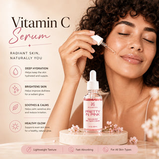 Microcurrent Sculpting Roller + 30% Vitamin C Pretty in Pink Serum Set