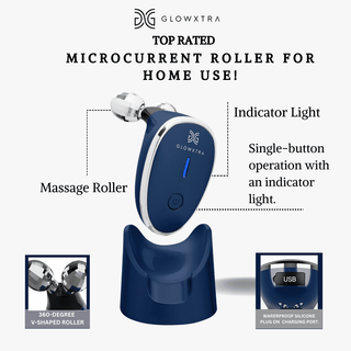 placeholder-imageGlowXtra MicroCurrent Facial Roller - Blue Color