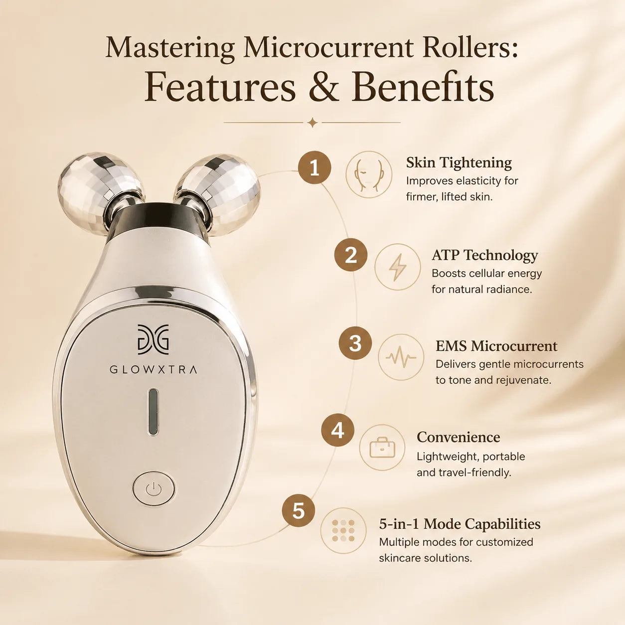 GlowXtra Microcurrent Facial Roller custom image 2