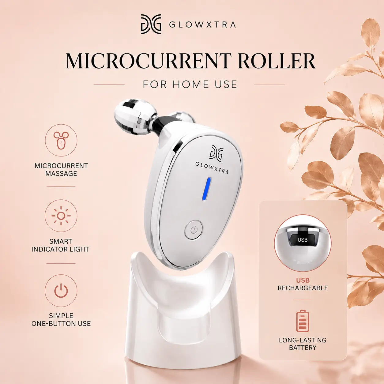 GlowXtra Microcurrent Facial Roller custom image 4