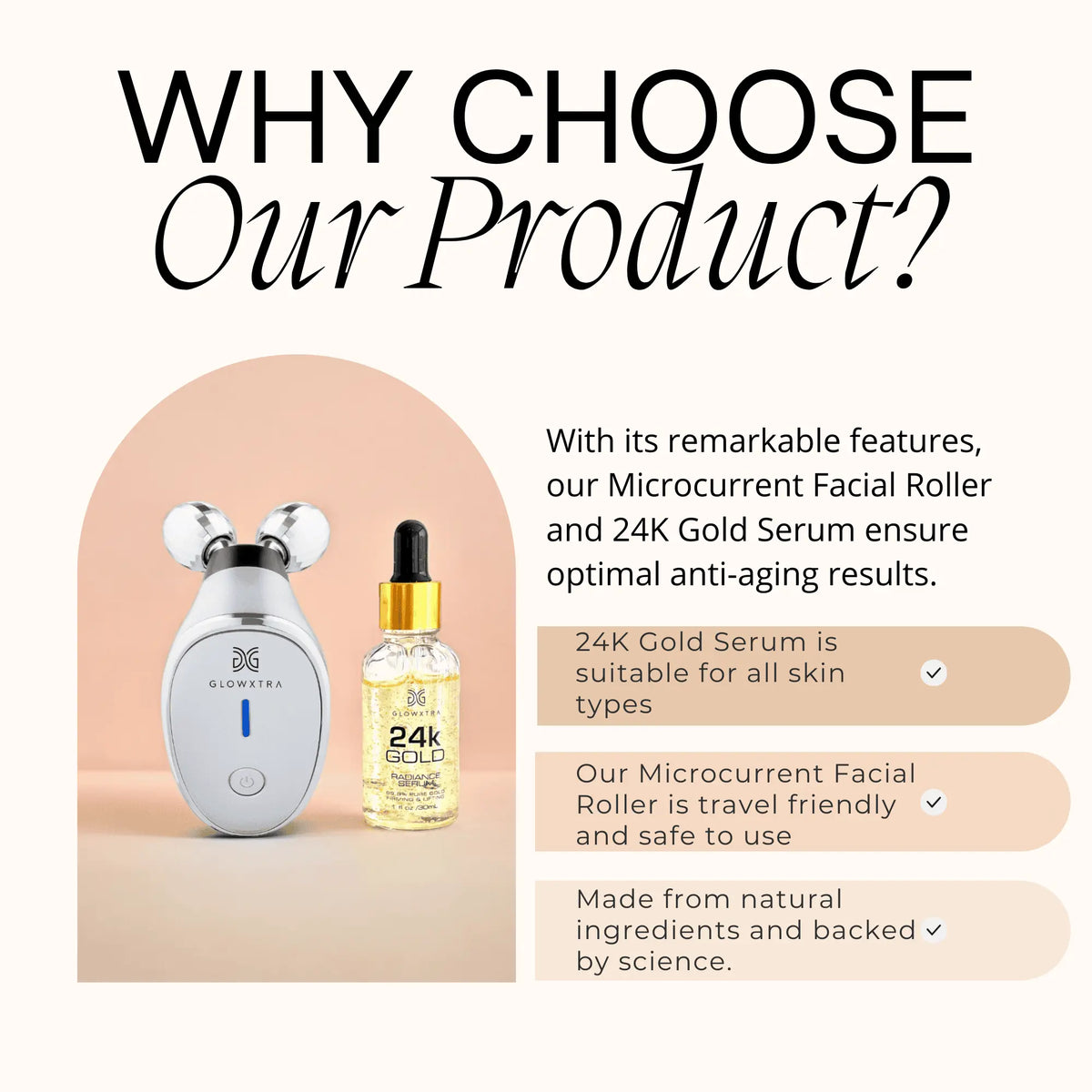 GlowXtra Microcurrent Facial Roller image 3