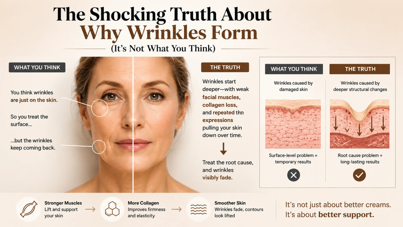 The shocking truth about why wrinkles form infographic