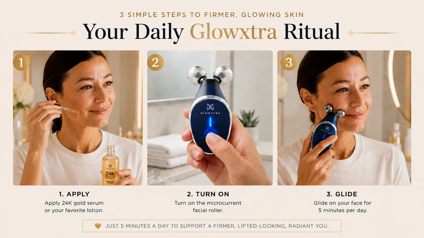 The daily GlowXtra ritual, step by step