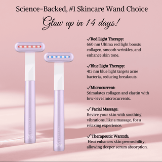 placeholder-imageUltimate Skincare Wand features Red and Blue Light Therapy.