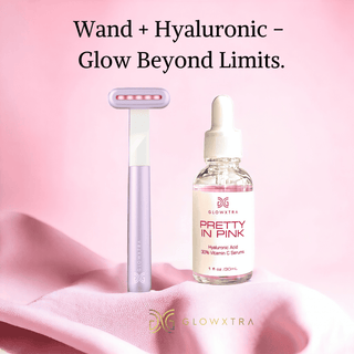 placeholder-imageGlowXtra Skincare Wand and Pretty in Pink Vitamin C Serum - Silver
