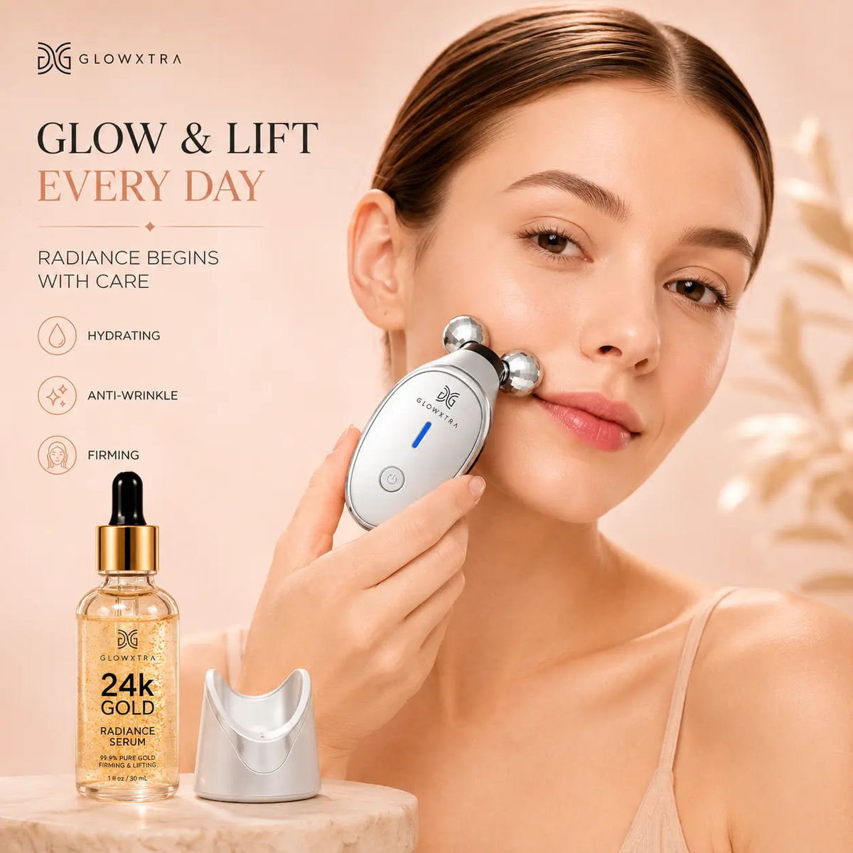GlowXtra Microcurrent Facial Roller image 4